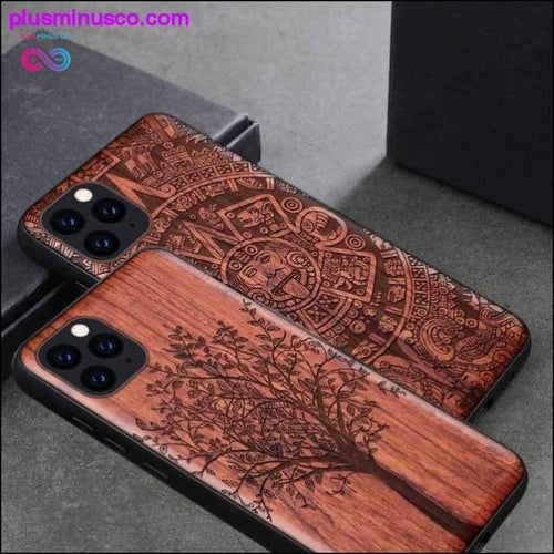 Plus Minus Co Phone Case For iPhone 11 iPhone11 Pro Original Boogic Wood