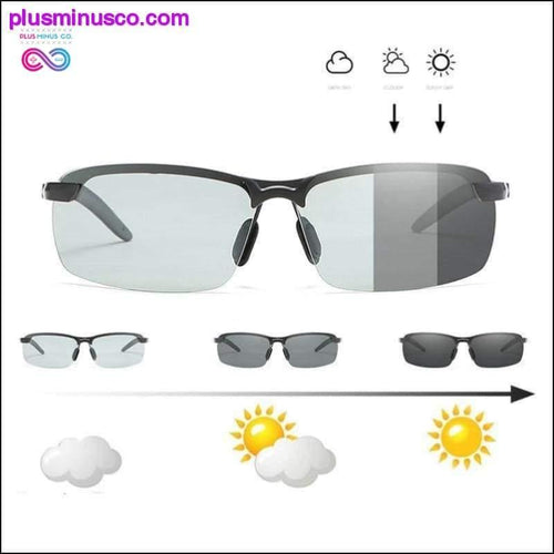 Plus Minus Co Photochromic Sunglasses Men Polarized Chameleon