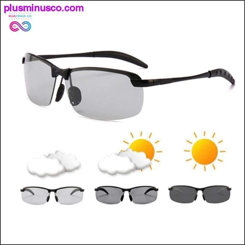 Plus Minus Co Photochromic Sunglasses Men Polarized driving Chameleon