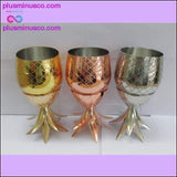 Plus Minus Co Pineapple Cocktail Tumbler Stainless Steel Moscow Mule Mug, view 3