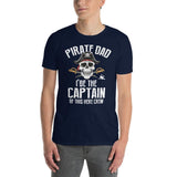 Plus Minus Co pirate dad i the captain of this crew T-shirt, view 2
