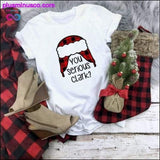 Plus Minus Co Plaid Merry Christmas T-Shirt and Fashion Graphic Cute Tee, view 5