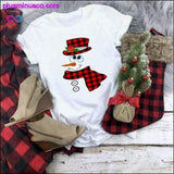 Plus Minus Co Plaid Merry Christmas T-Shirt and Fashion Graphic Cute Tee, view 6