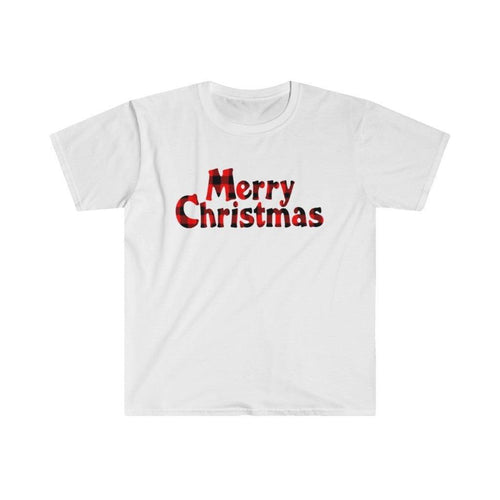Plus Minus Co Plaid Merry Christmas T-Shirt and Fashion Graphic Cute Tee
