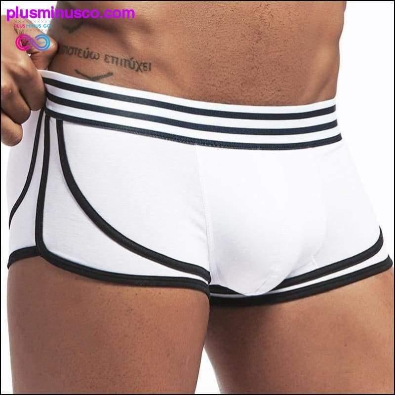 Plus Minus Co Plain Boxer Shorts for Men (Black, White, Blue and Pink