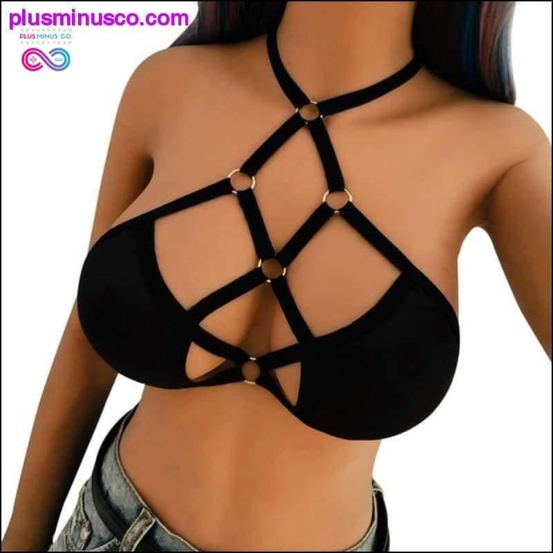Plus Minus Co Plus Size Bandage Lingerie Corset Push Up Top Bralette Cage