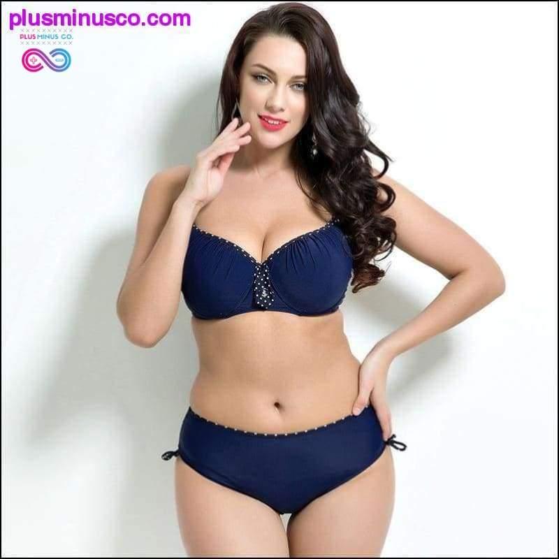 Plus Minus Co Plus Size Bikini Set 5XL Large Size Swimwear Women Two
