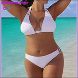 Plus Minus Co Plus Size Bikini Set Low Waist Push Up Swimsuit Swimwear, view 2