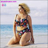 Plus Minus Co Plus Size Bikini Women Push Up Padded High Waist Bikini Set, view 2