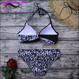 Plus Minus Co Plus Size Floral Brazilian Swimsuit - Floral Bikini Set -, view 4