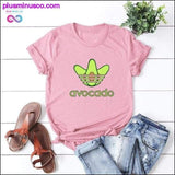 Plus Minus Co Plus Size S-5XL New Avocado Print T Shirt Women Shirts, view 5