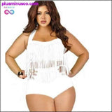Plus Minus Co plus size swimwear two piece swimsuit high waist bikini, view 4
