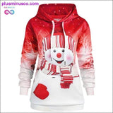 Plus Minus Co Plus Size Women Hoodie Sweatshirt Women Christmas Pocket, view 3