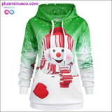 Plus Minus Co Plus Size Women Hoodie Sweatshirt Women Christmas Pocket, view 4