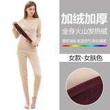 Plus Minus Co Plus Velvet Thick Warm Thermal Underwear Set Long Johns For couples Warm Thermal Clothing Men Woman Winter Suit Wear, view 4