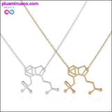 Plus Minus Co PlusMinus Mushrooms Molecule Structure Necklace for Women, view 3