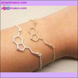 Plus Minus Co PlusMinus Resveratrol Red Wine Molecular Formula Necklace, view 4