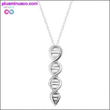 Plus Minus Co PlusMinus Science Jewelry DNA Molecule Necklace, view 3