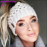 Plus Minus Co Ponytail Hat For Women - Knitted Stylish Hat Ladies Fashion, view 2