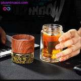 Plus Minus Co Portable Double Wall Glass Tea Mug Coffee Travel Cup Infuser, view 5