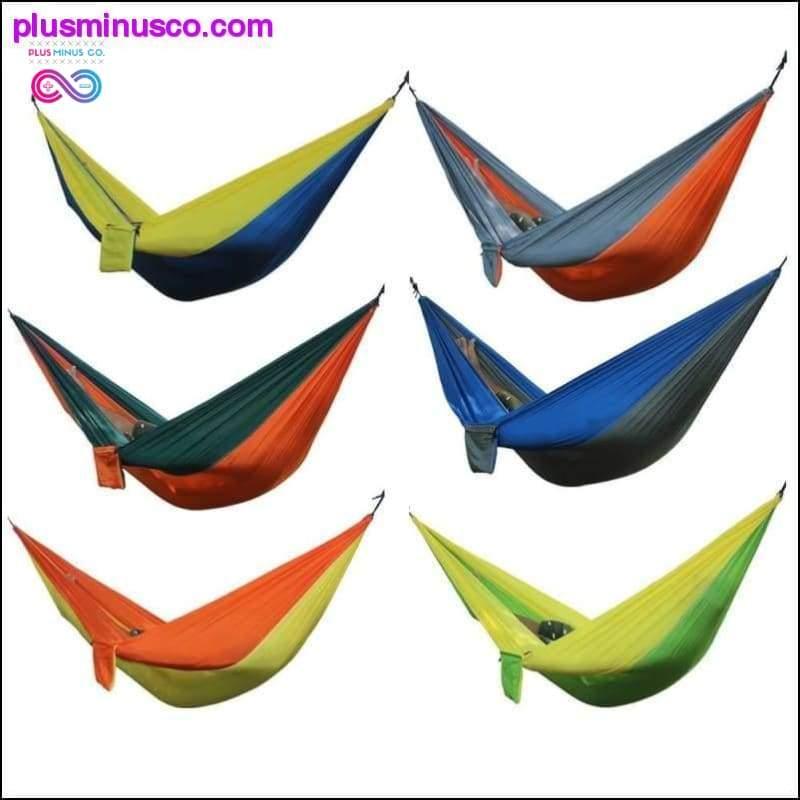 Plus Minus Co Portable Hammock Double Person Camping Survival Garden Swing