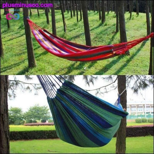 Plus Minus Co Portable Hammock Outdoor Garden Hammock Hanging Bed for Home