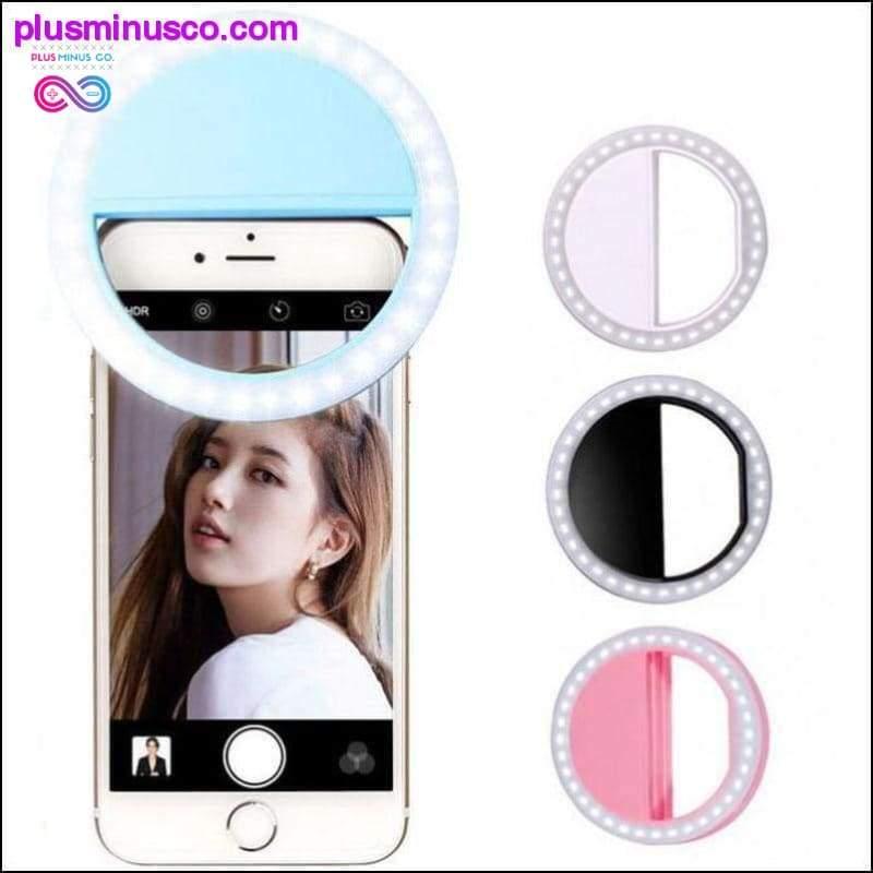 Plus Minus Co Portable Selfie Ring Flash Led Fill Light Lamp Camera