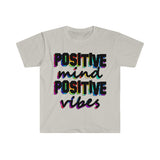 Plus Minus Co Positive Mind Positive Vibes T-Shirt, Motivational shirt, Inspirational shirt, Positivity T-shirt, view 5