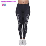 Plus Minus Co Printed Slim Fit Egyptian Cat Symbols Leggings for Women, view 2