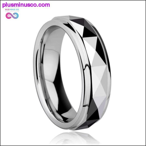 Plus Minus Co Prism Design Wedding Band Ring || PlusMinusco.com