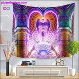 Plus Minus Co Psychedelic Tapestry Wall Hanging Polyester Thin Couch, view 2