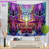 Plus Minus Co Psychedelic Tapestry Wall Hanging Polyester Thin Couch, view 4