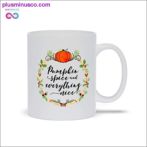 Plus Minus Co Pumpkin Spice And Everything Nice Mugs thankful Mug,Turkey