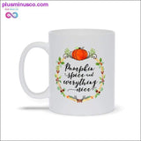 Plus Minus Co Pumpkin Spice And Everything Nice Mugs thankful Mug,Turkey, view 2