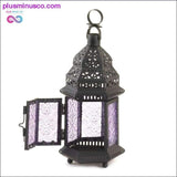 Plus Minus Co Purple Moroccan Style Lantern ll Plusminusco.com, view 3