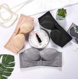 Plus Minus Co Push Up Bra Padded Party Wedding Bras Invisible Bra Strapless Bralette Cup, view 2