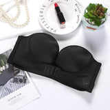 Plus Minus Co Push Up Bra Padded Party Wedding Bras Invisible Bra Strapless Bralette Cup, view 3