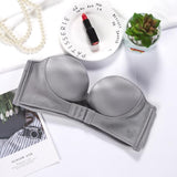 Plus Minus Co Push Up Bra Padded Party Wedding Bras Invisible Bra Strapless Bralette Cup, view 4
