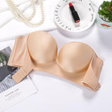 Plus Minus Co Push Up Bra Padded Party Wedding Bras Invisible Bra Strapless Bralette Cup, view 6