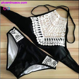 Plus Minus Co Push Up Swimwear Female Summer Bikini Set, view 3