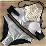 Plus Minus Co Push Up Swimwear Female Summer Bikini Set, view 6