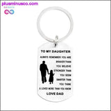 Plus Minus Co QIHE JEWELRY Personalized keychain with dog tag "You are, view 2