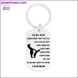 Plus Minus Co QIHE JEWELRY Personalized keychain with dog tag "You are, view 3
