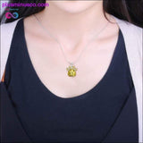 Plus Minus Co Rhinestone Paw Foot Print Charm Necklace Birthstone Jewelry, view 2