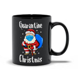 Plus Minus Co Quarantine Christmas Black Mugs, view 2