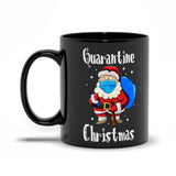 Plus Minus Co Quarantine Christmas Black Mugs, view 5