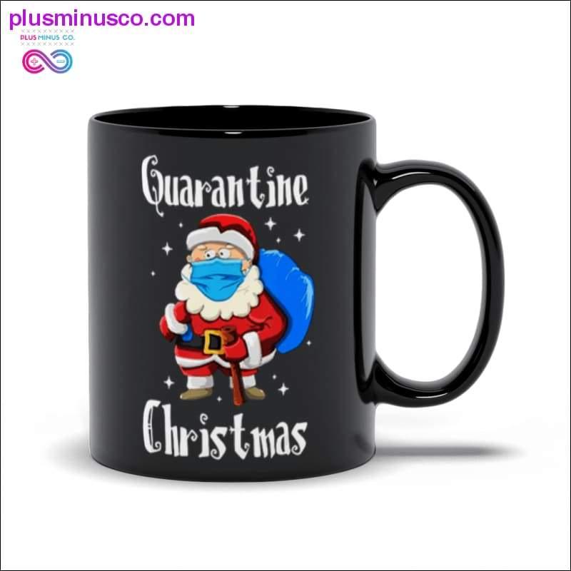 Plus Minus Co Quarantine Christmas Black Mugs