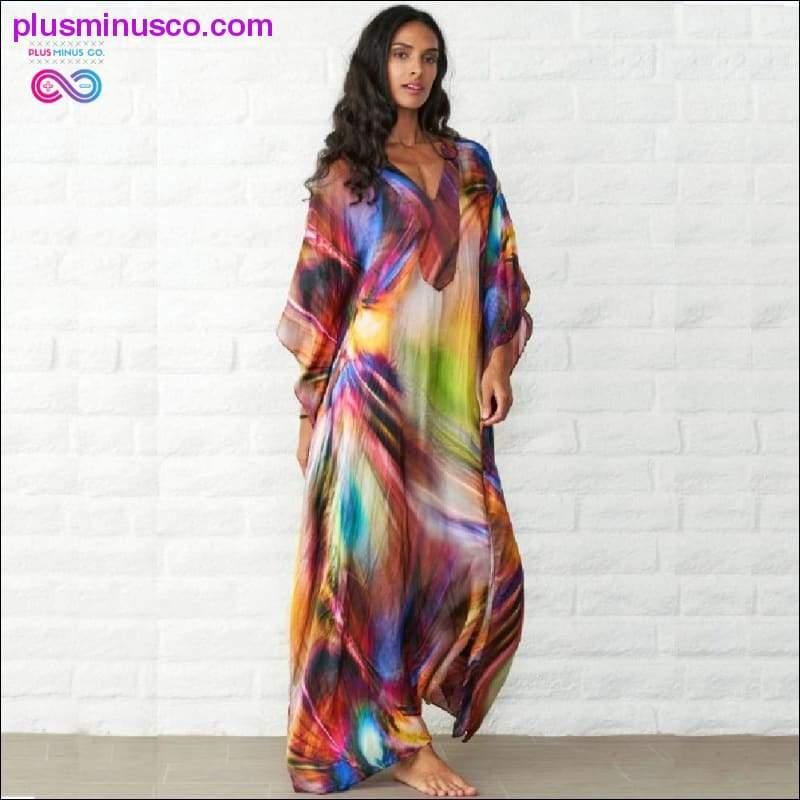 Plus Minus Co Quick-drying Kaftan Beach Cover up Pareos de Playa Mujer
