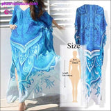 Plus Minus Co Quick-drying Kaftan Beach Cover up Pareos de Playa Mujer, view 2
