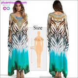 Plus Minus Co Quick-drying Kaftan Beach Cover up Pareos de Playa Mujer, view 5